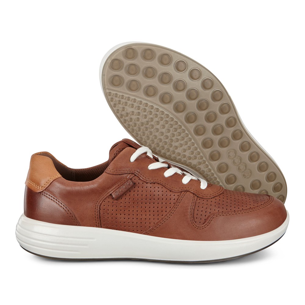 ECCO Mens Sneakers Brown - Soft 7 Runner Lace-Ups - YZG-024795